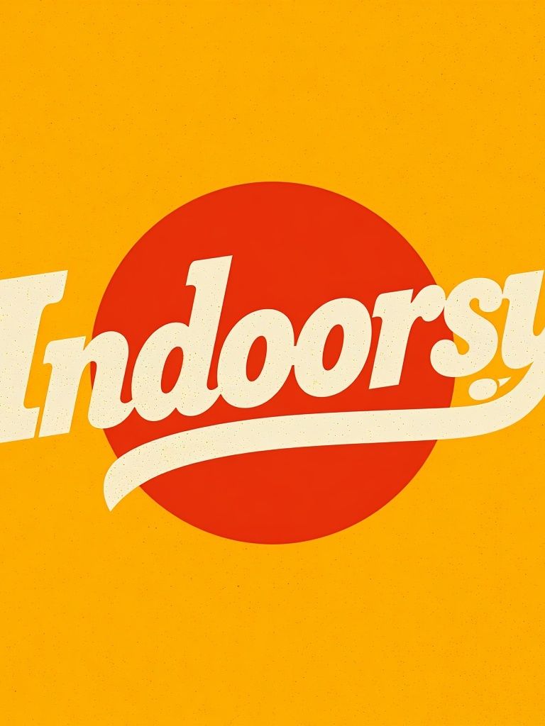 Indoorsy Retro Typography Poster. poster — typography art