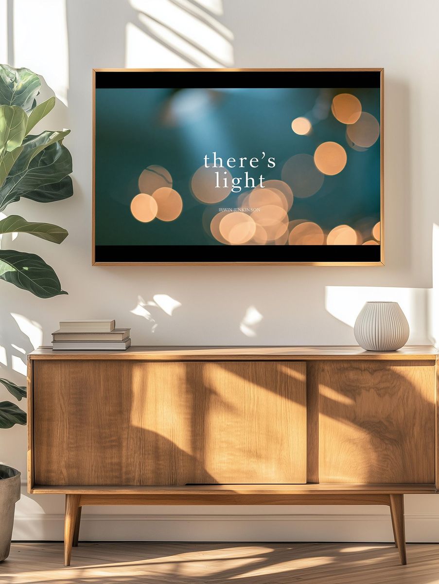 There’s Light Typography Poster. — room view 3