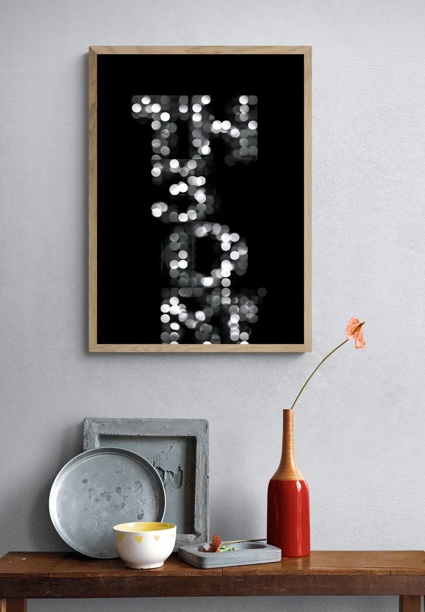 TIHE Hoii Typography Poster. — room view 3