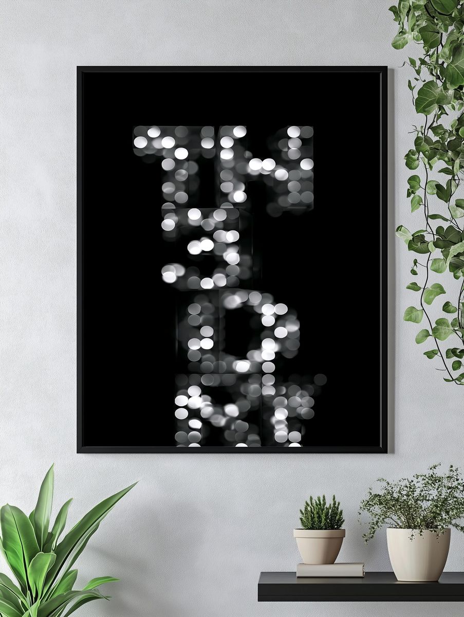 TIHE Hoii Typography Poster. — room view 4