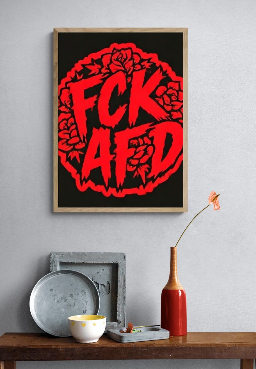 FCK AFD Typography Poster. — room view 3