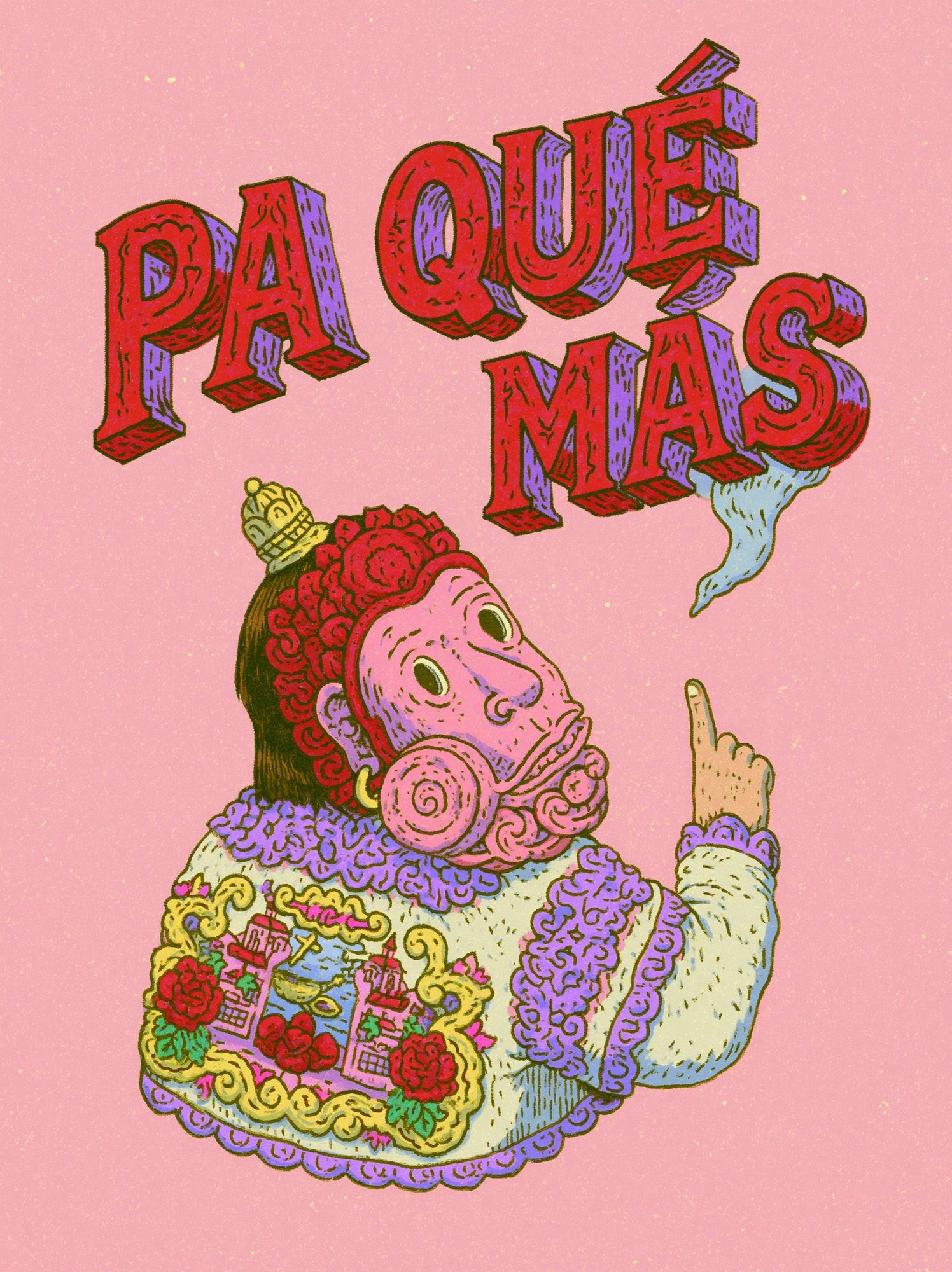 Pa Que Mas Typography Poster. poster — typography art