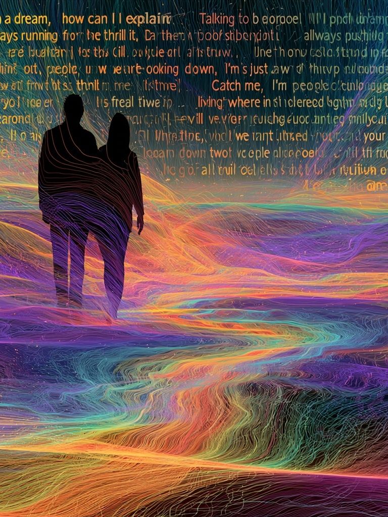 Dream Walk Typography Poster. poster detail