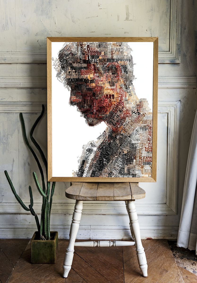 Typographic Portrait Poster. — room view 1