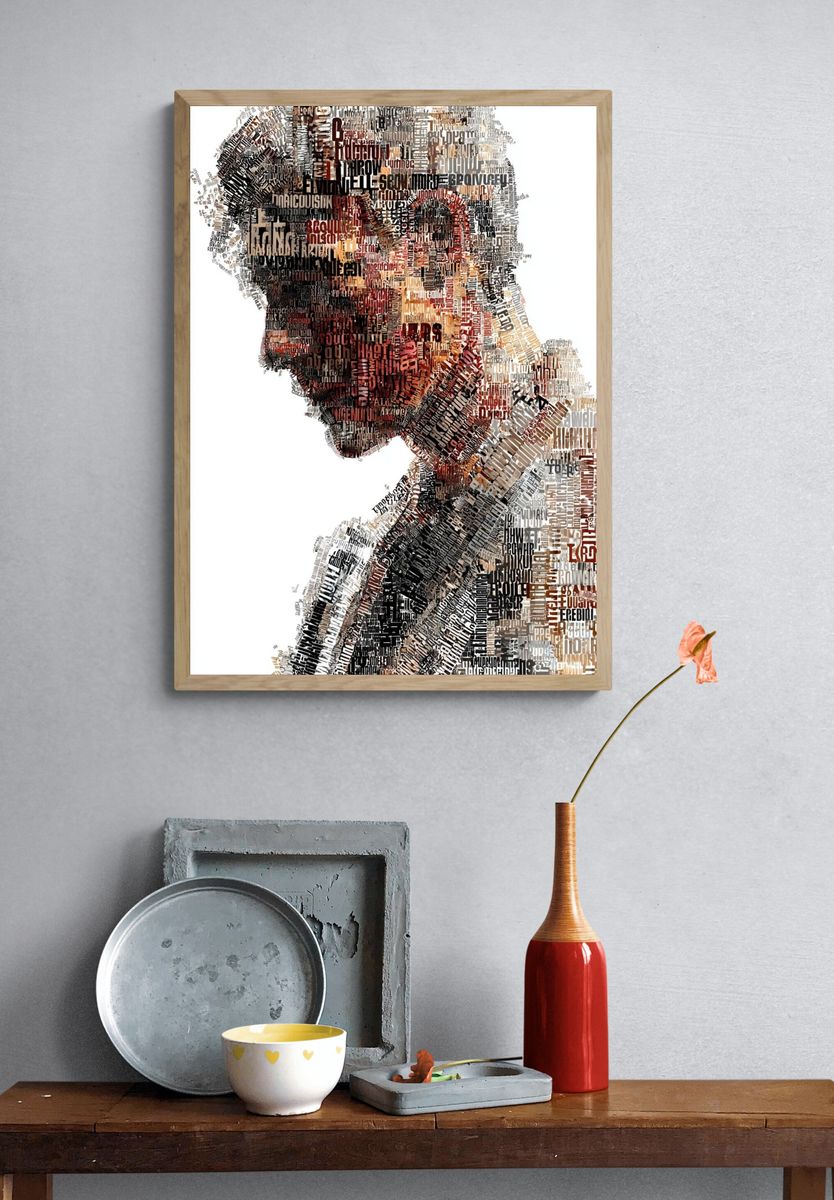 Typographic Portrait Poster. — room view 3