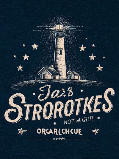 Lighthouse Typography Poster. poster