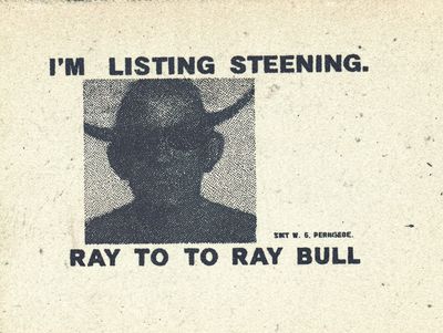 Ray to to Ray Bull Typography Print.
