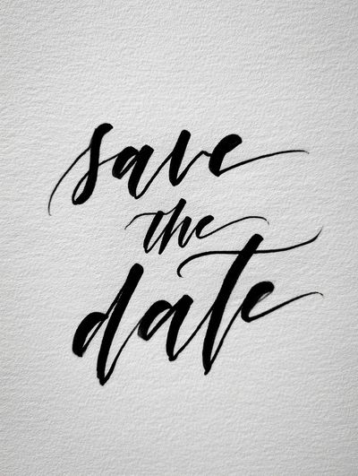 Save the Date — Typography Print