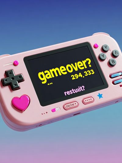 Pastel Game Console Typography Poster. poster