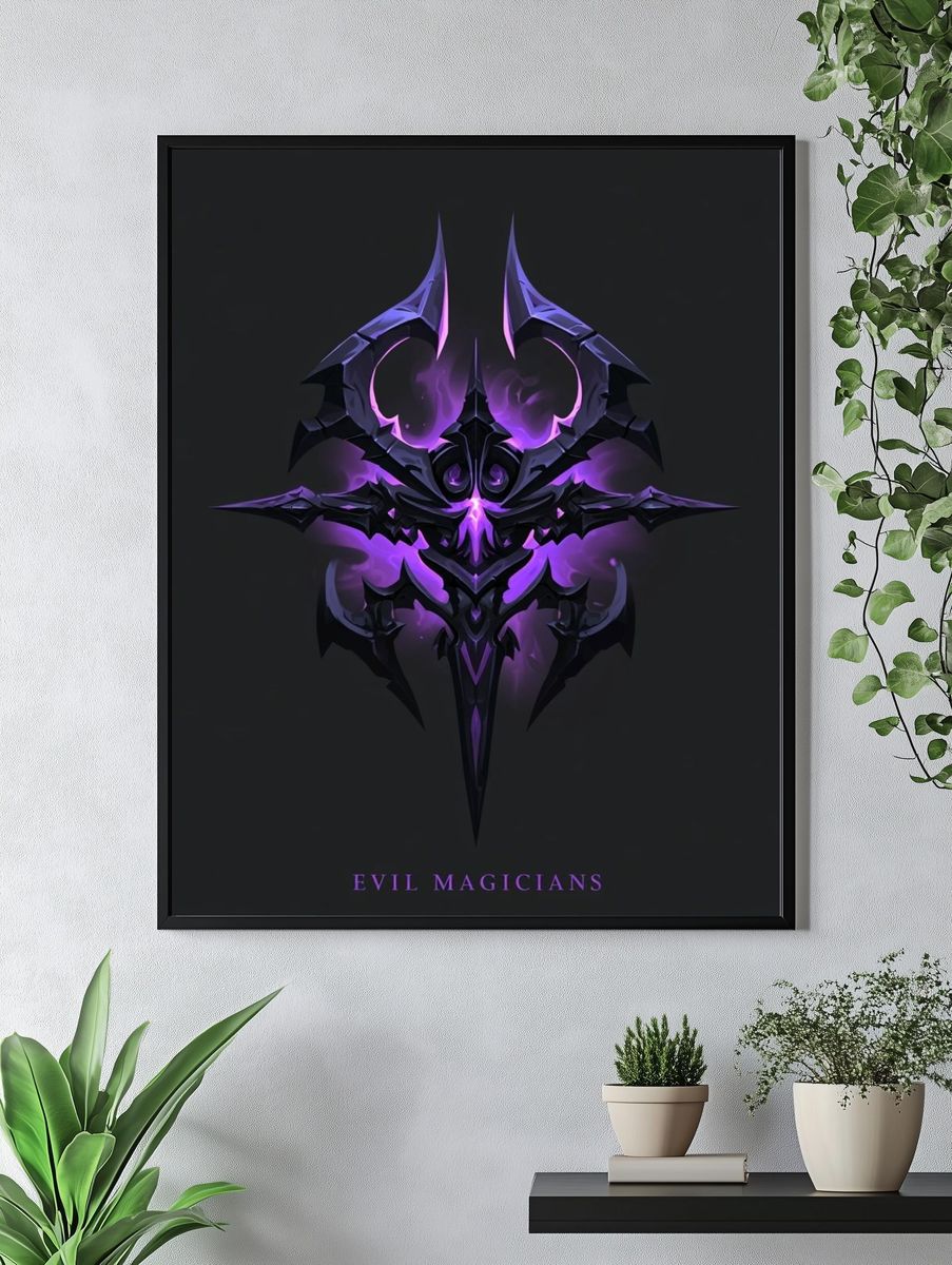 Evil Magicians Typography Poster. — room view 4