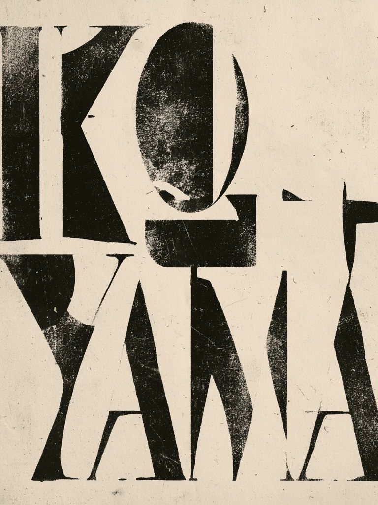 KOKYAMA Typography Poster. poster — typography art