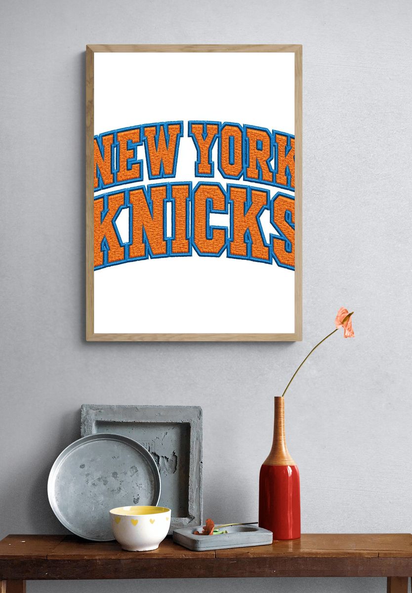New York Knicks Typography Poster. — room view 3