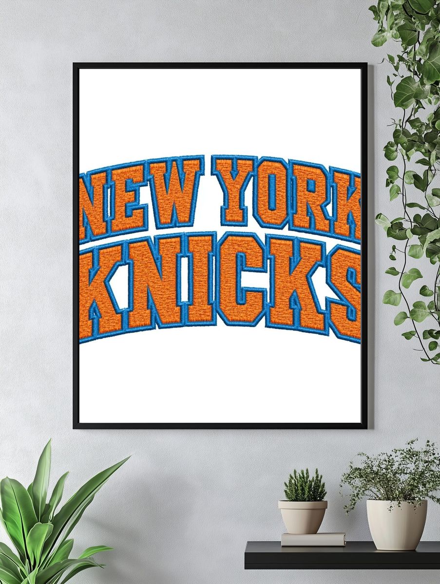 New York Knicks Typography Poster. — room view 4
