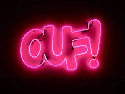 Neon light text effect. Original.