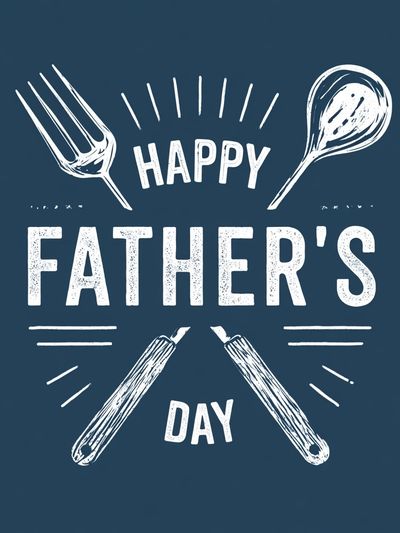Happy Father's Day Typography Poster. poster