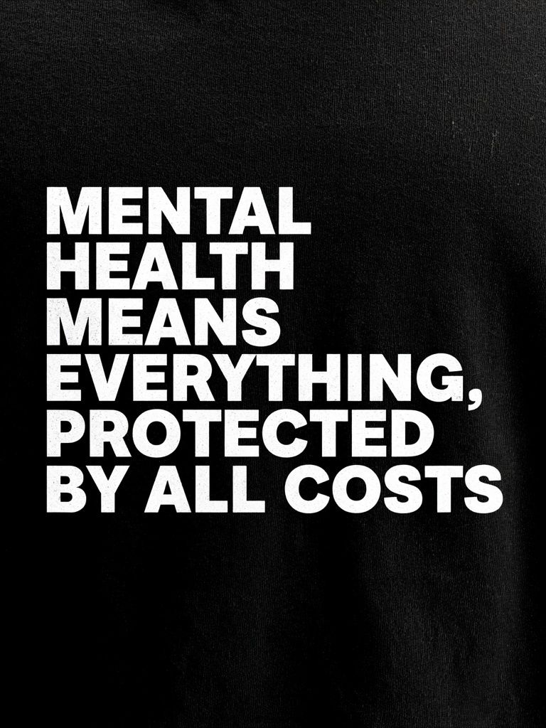Mental Health Typography Poster. poster detail