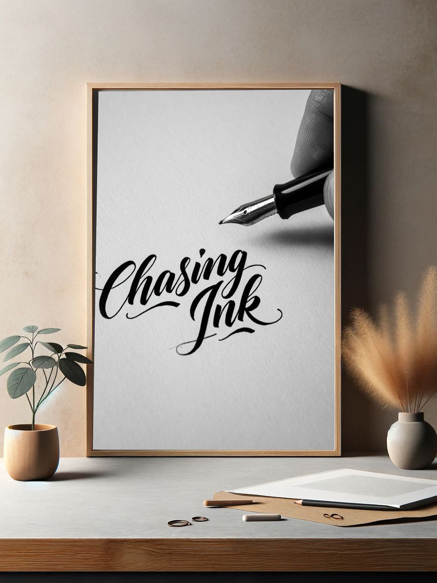 Chasing Ink Typography Poster. — room view 2