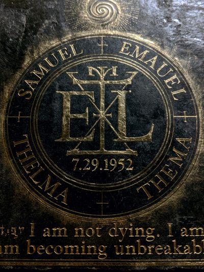 Samuel Emauel Emblem Typography Print. poster