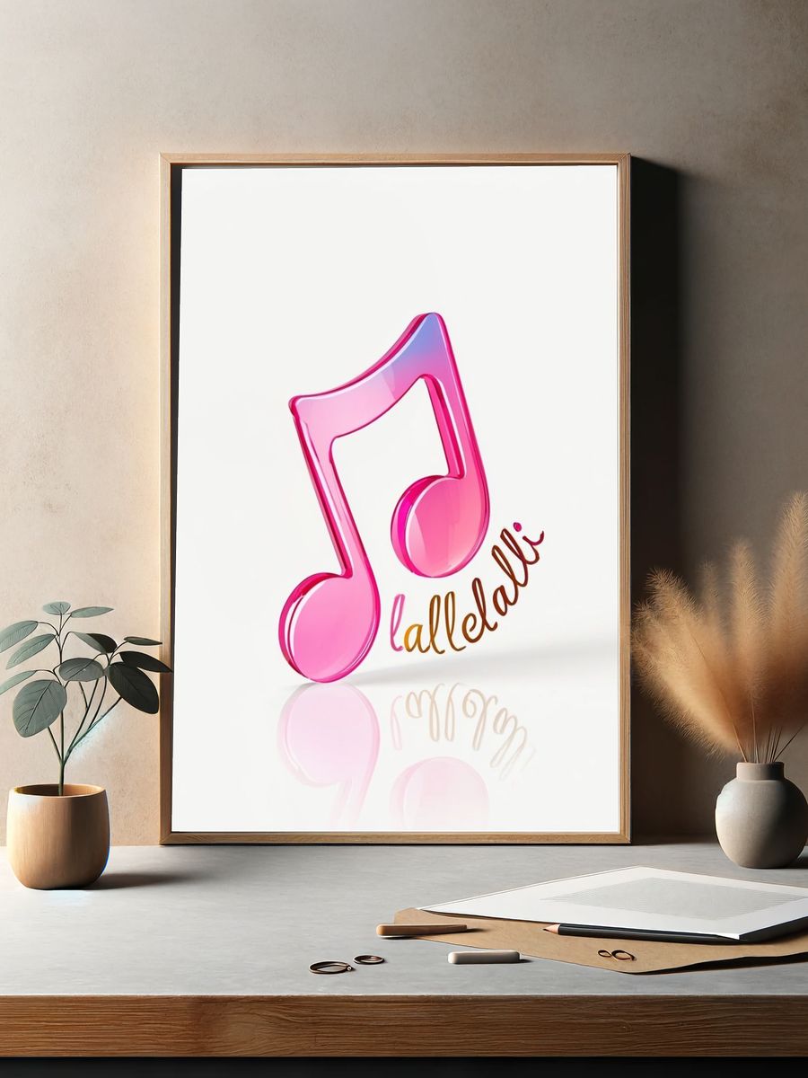 Lalelalli Music Typography Poster. — room view 2