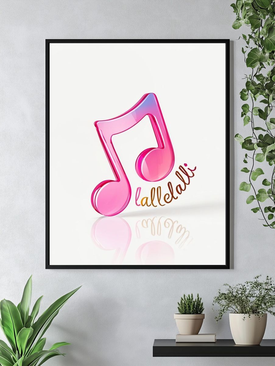 Lalelalli Music Typography Poster. — room view 4