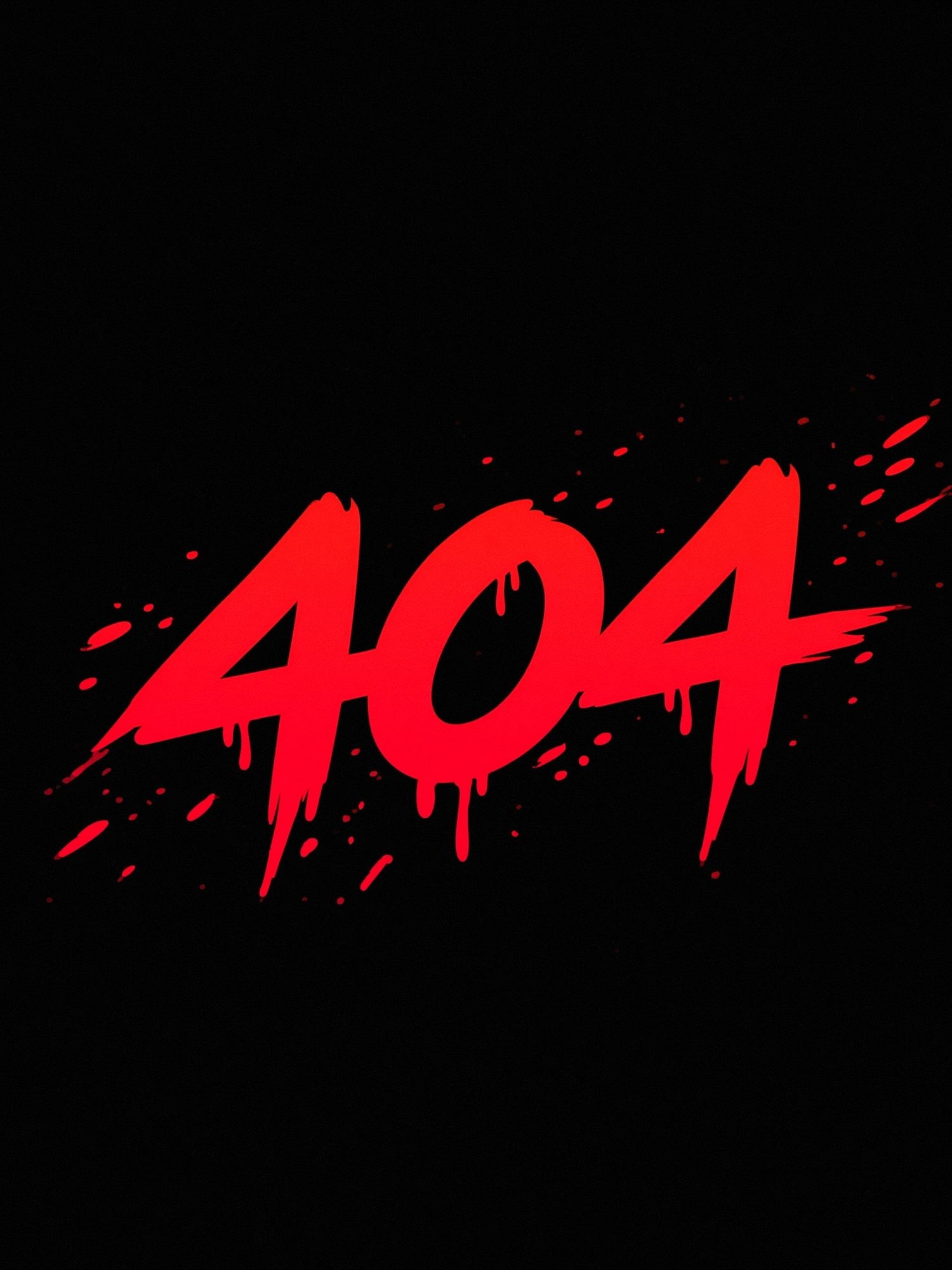 404 Glitch Typography Poster. poster detail