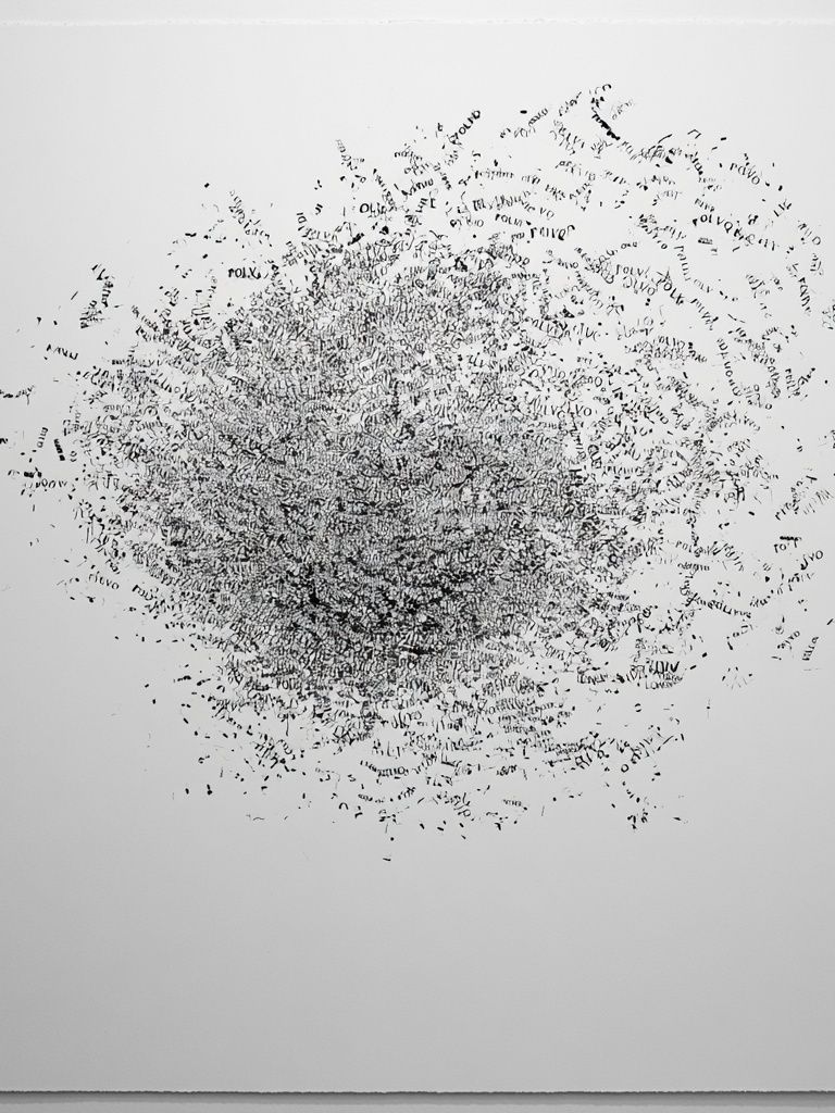 Abstract Typographic Burst Poster. poster — typography art