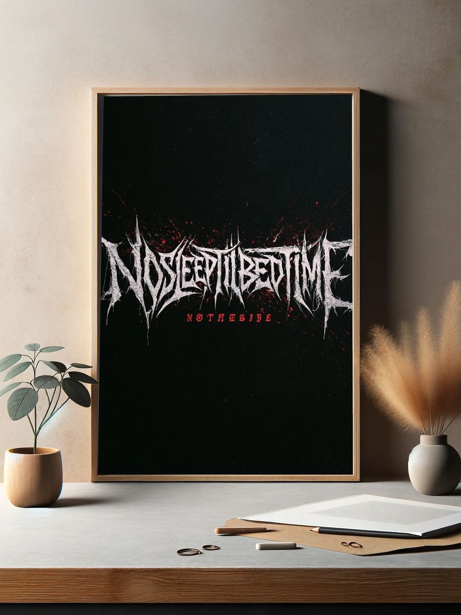 Nocteptumbeastime Typography Poster. — room view 2