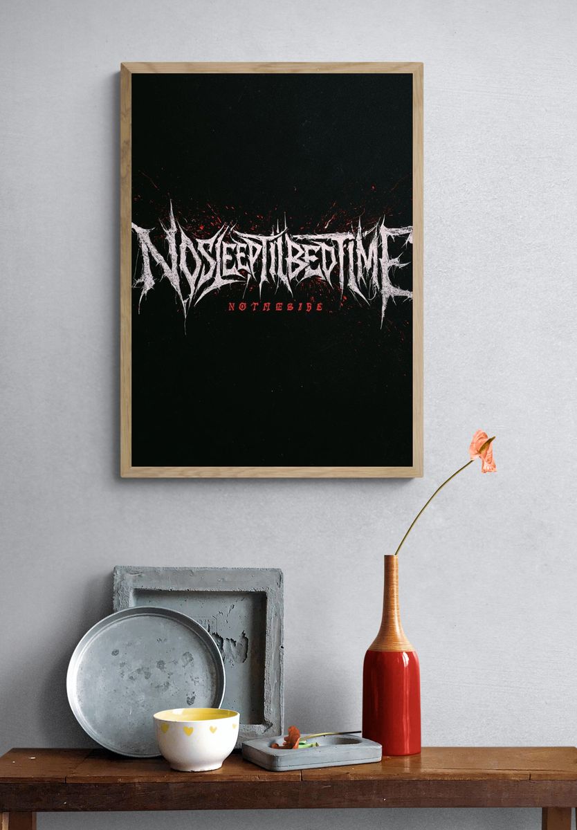 Nocteptumbeastime Typography Poster. — room view 3