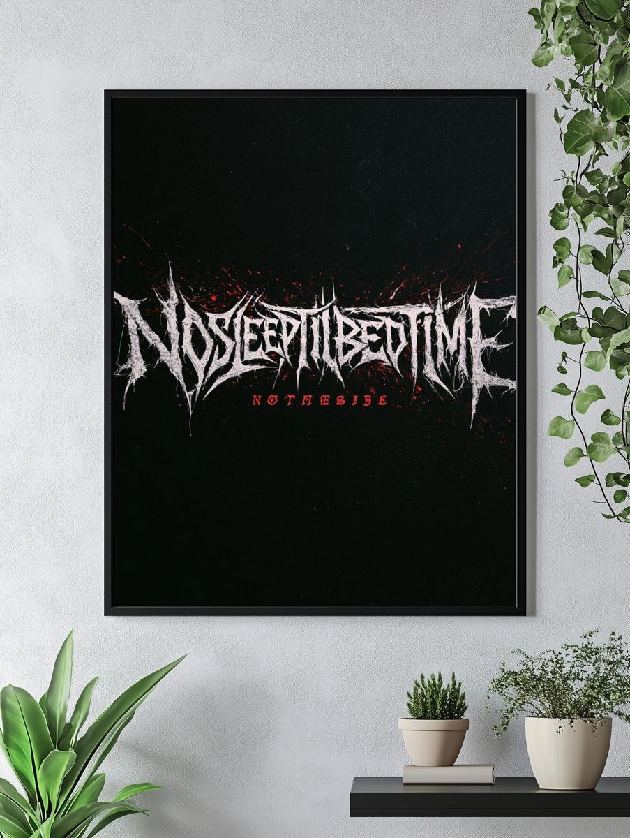 Nocteptumbeastime Typography Poster. — room view 4