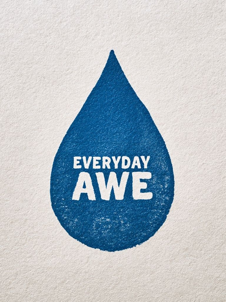 Everyday Awe Typography Poster. poster — typography art