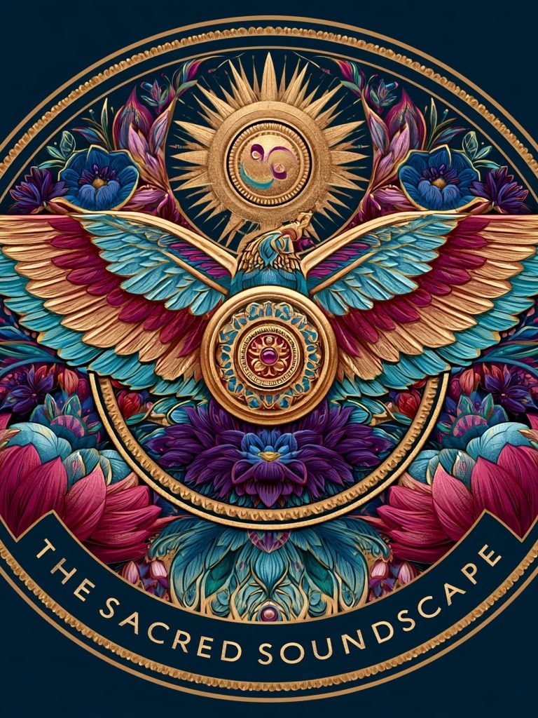 Sacred Soundscape Typography Print. poster — typography art