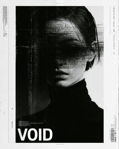 Void Portrait Typography Poster.