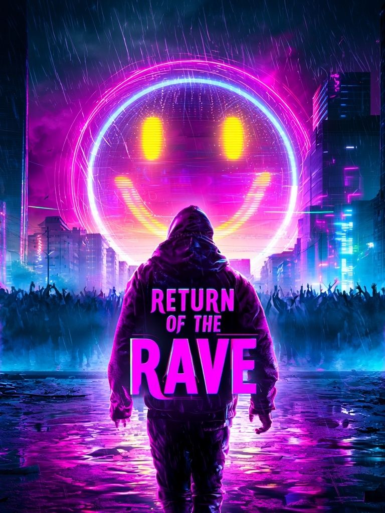 Return of the Rave Typography Print. poster detail