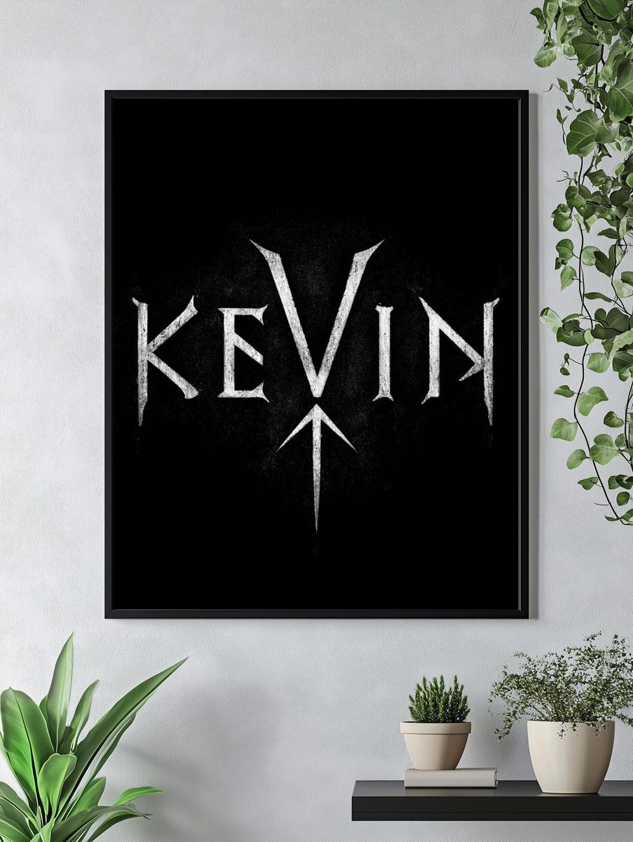 Kevin Typography Poster. — room view 4