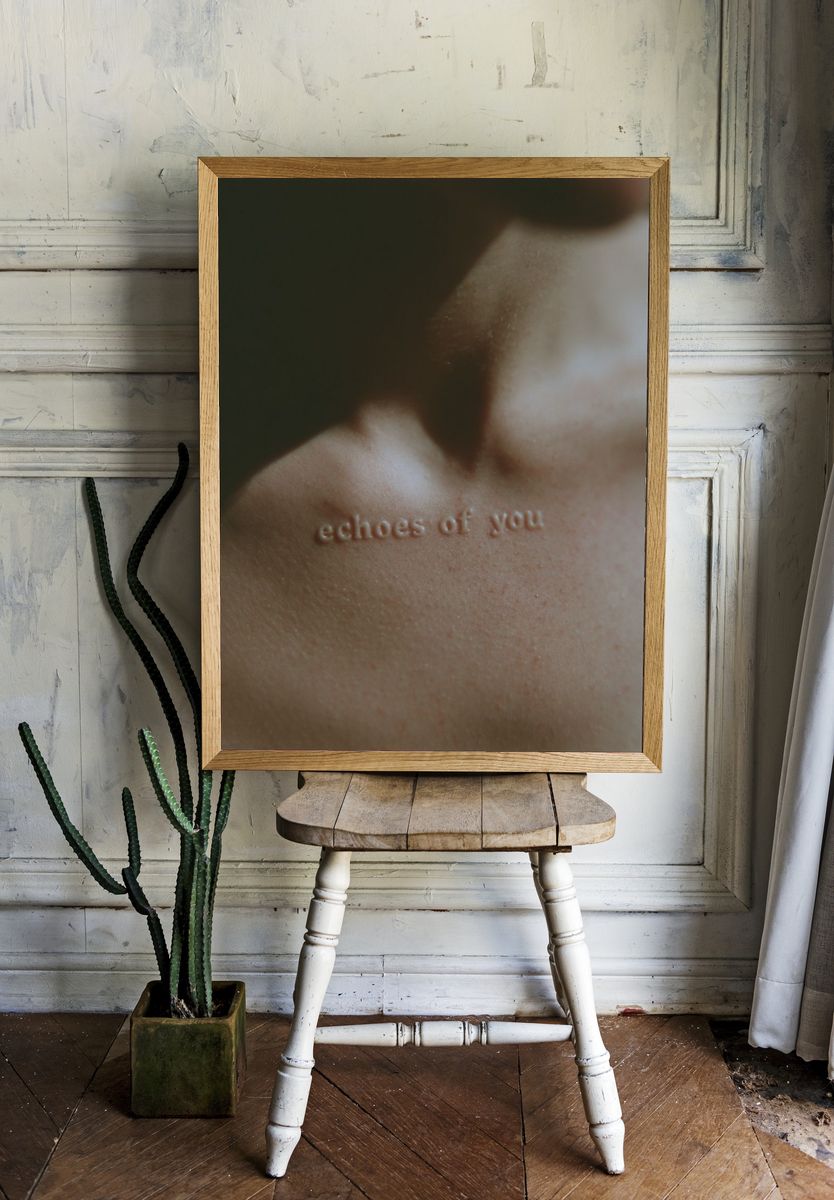 Echoes of You Typography Print. — room view 1