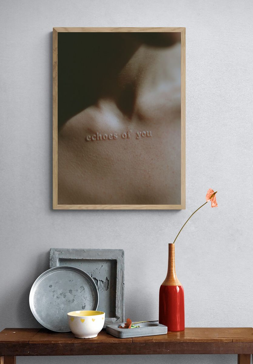 Echoes of You Typography Print. — room view 3