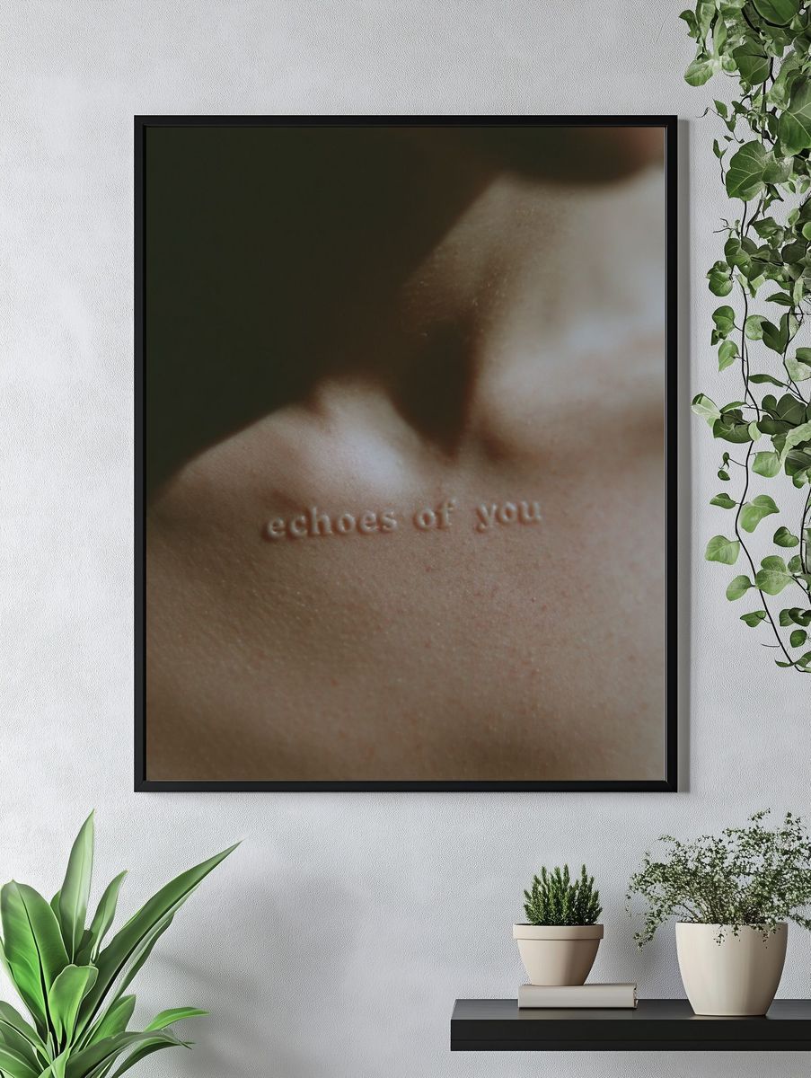 Echoes of You Typography Print. — room view 4