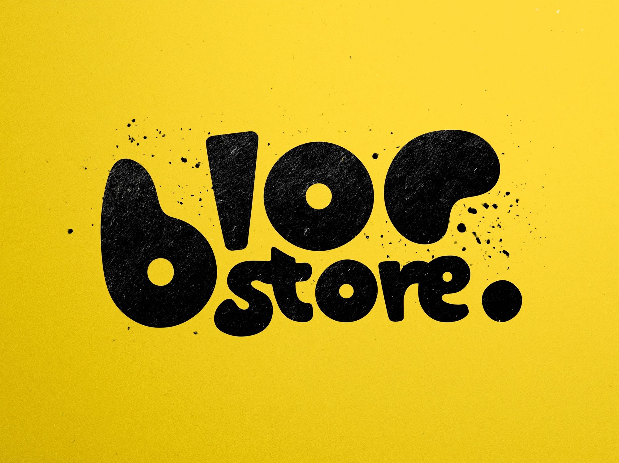 Bloc Store Typography Poster. poster — typography art