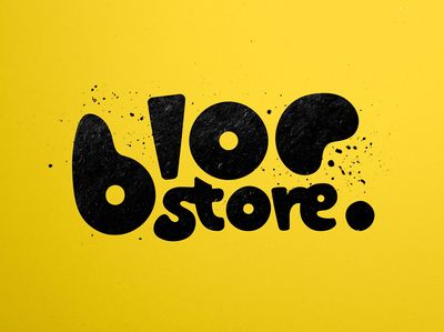 Bloc Store Typography Poster. poster