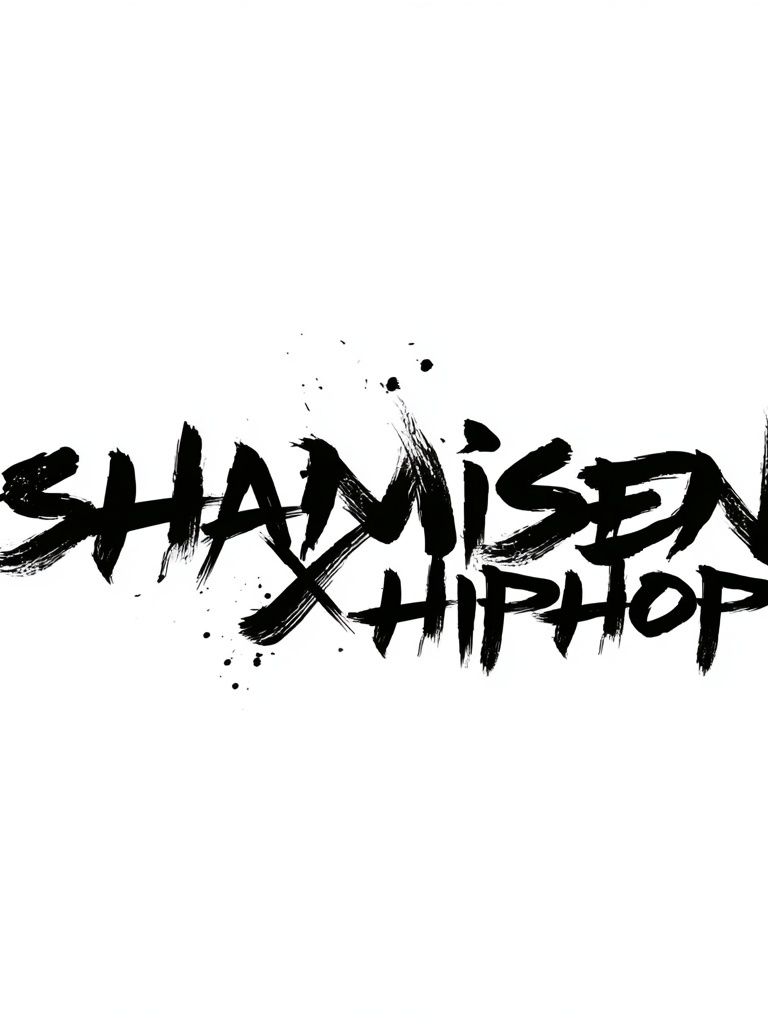 Shamisen X Hiphop Typography Poster. poster — typography art