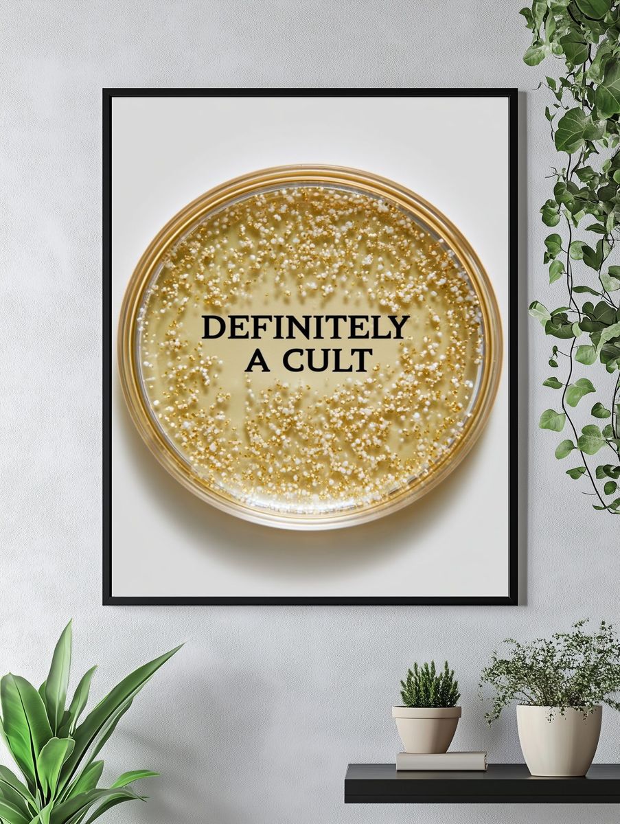 Definitely a Cult Typography Poster. — room view 4