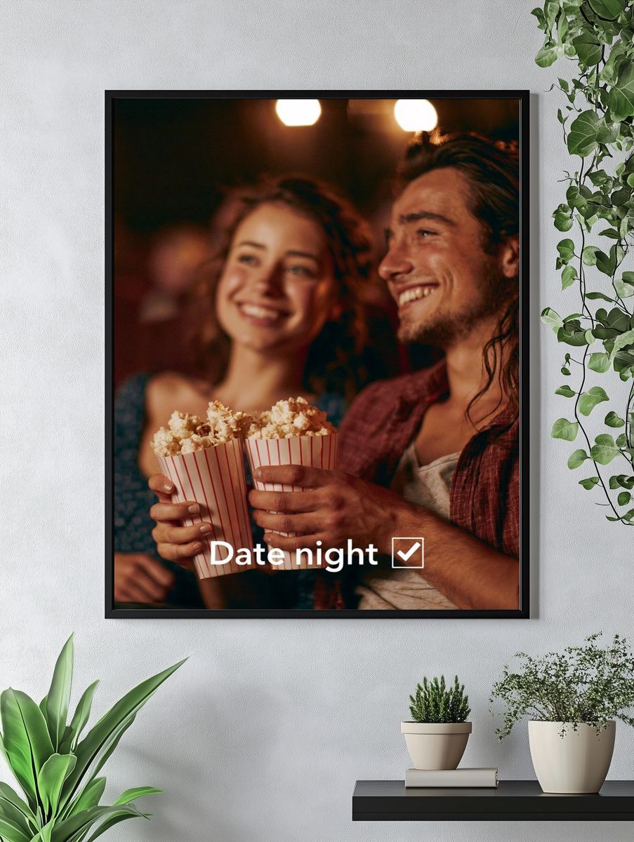 Date Night Typography Poster. — room view 4