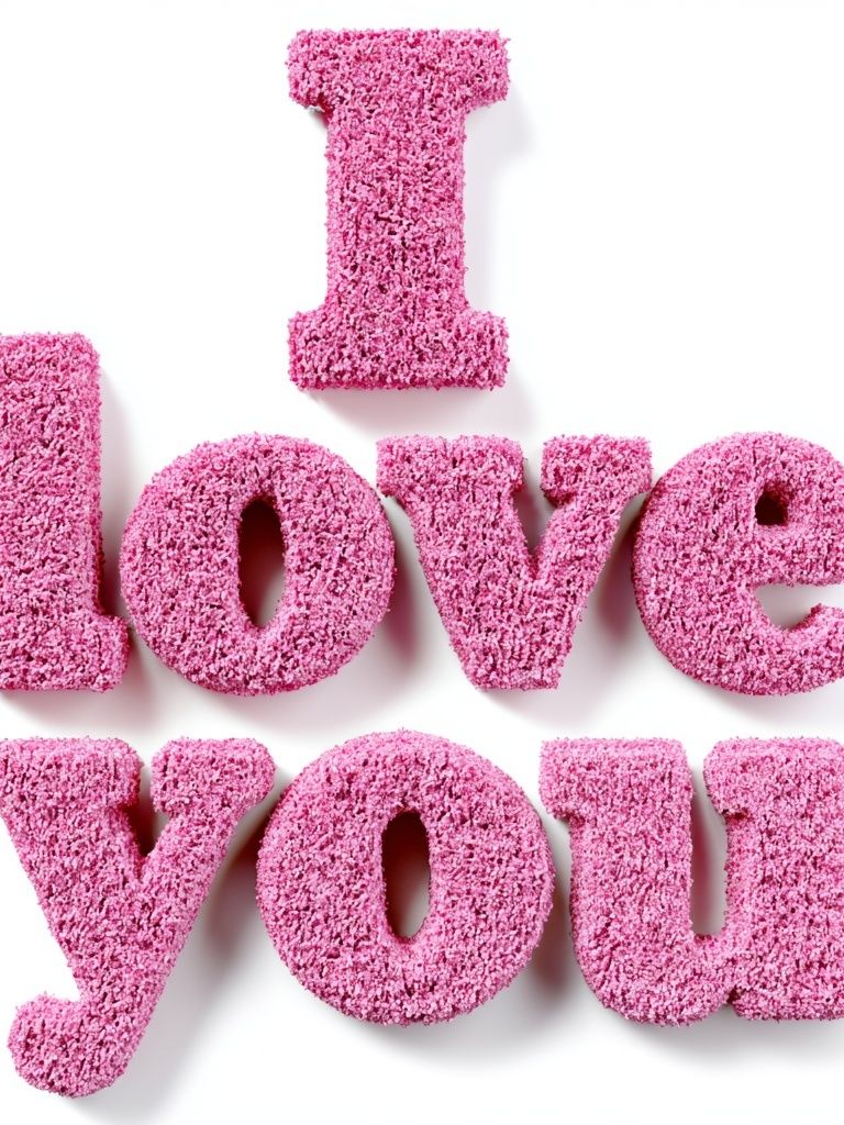 I Love You Typography Poster. poster — typography art