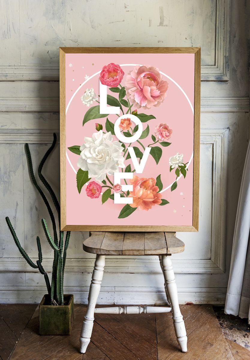 Cake Runner Typography Print. room preview