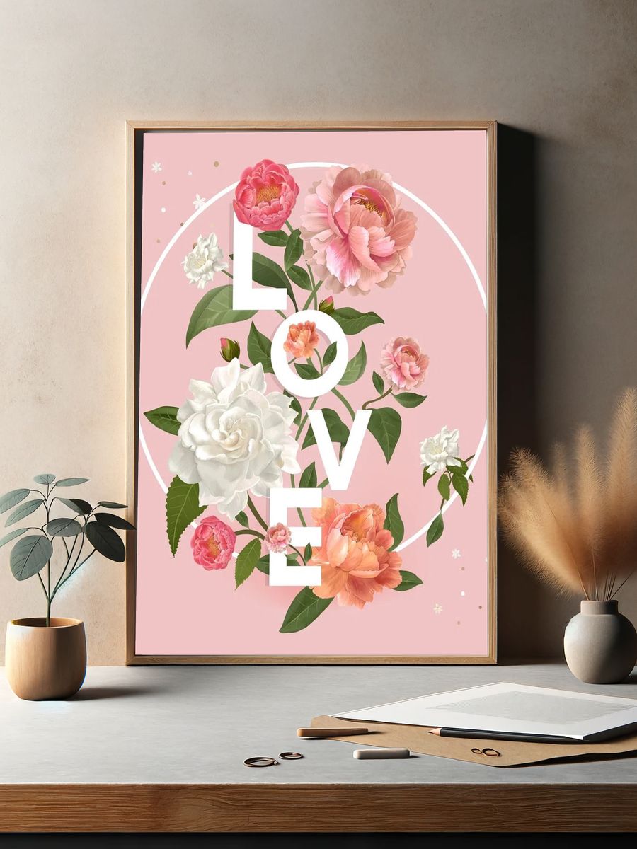 Cake Runner Typography Print. — room view 2