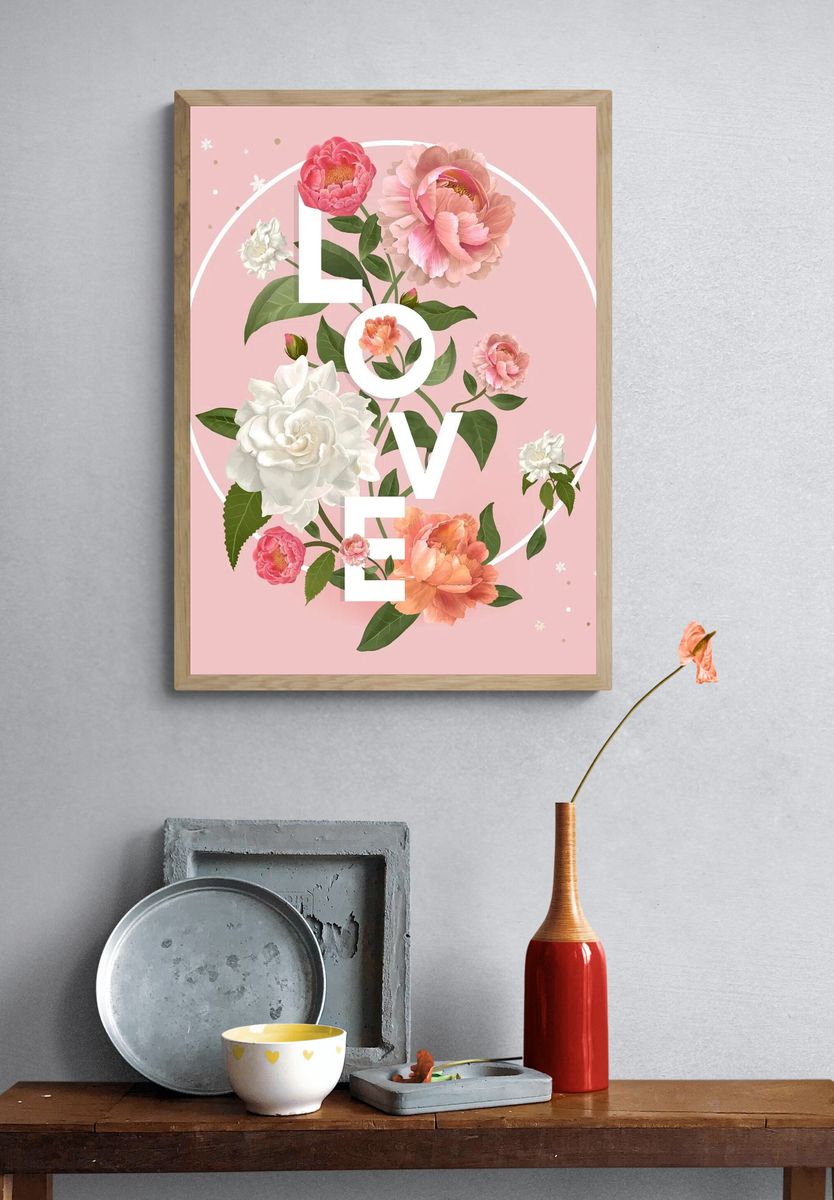 Cake Runner Typography Print. — room view 3