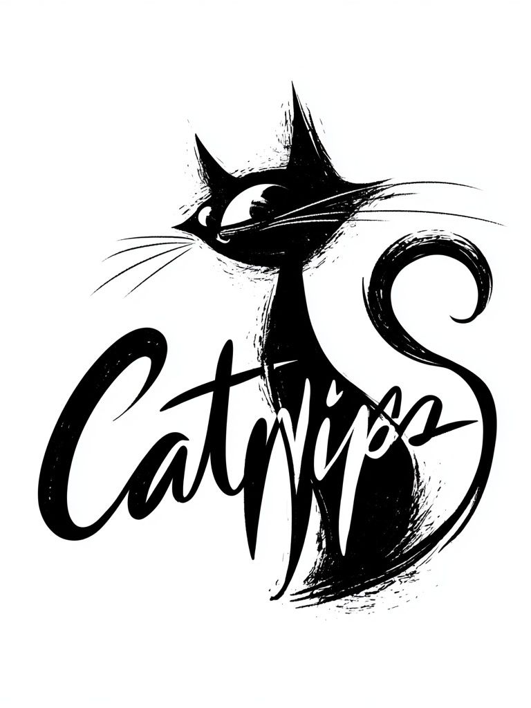 Catnip Typography Poster. poster — typography art