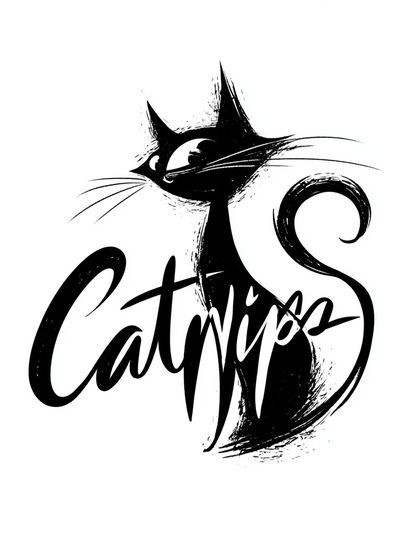 Catnip Typography Poster. poster print