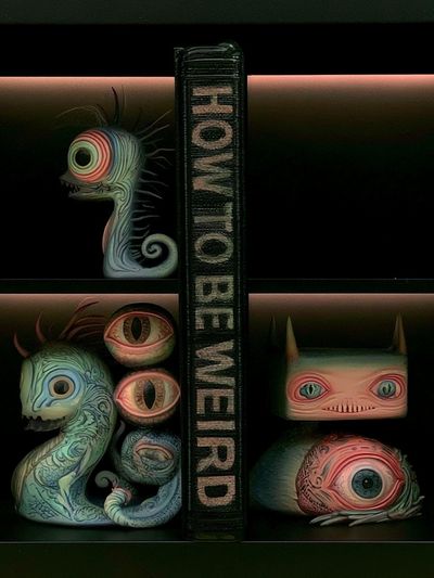 How to Be Weird Typography Print. poster