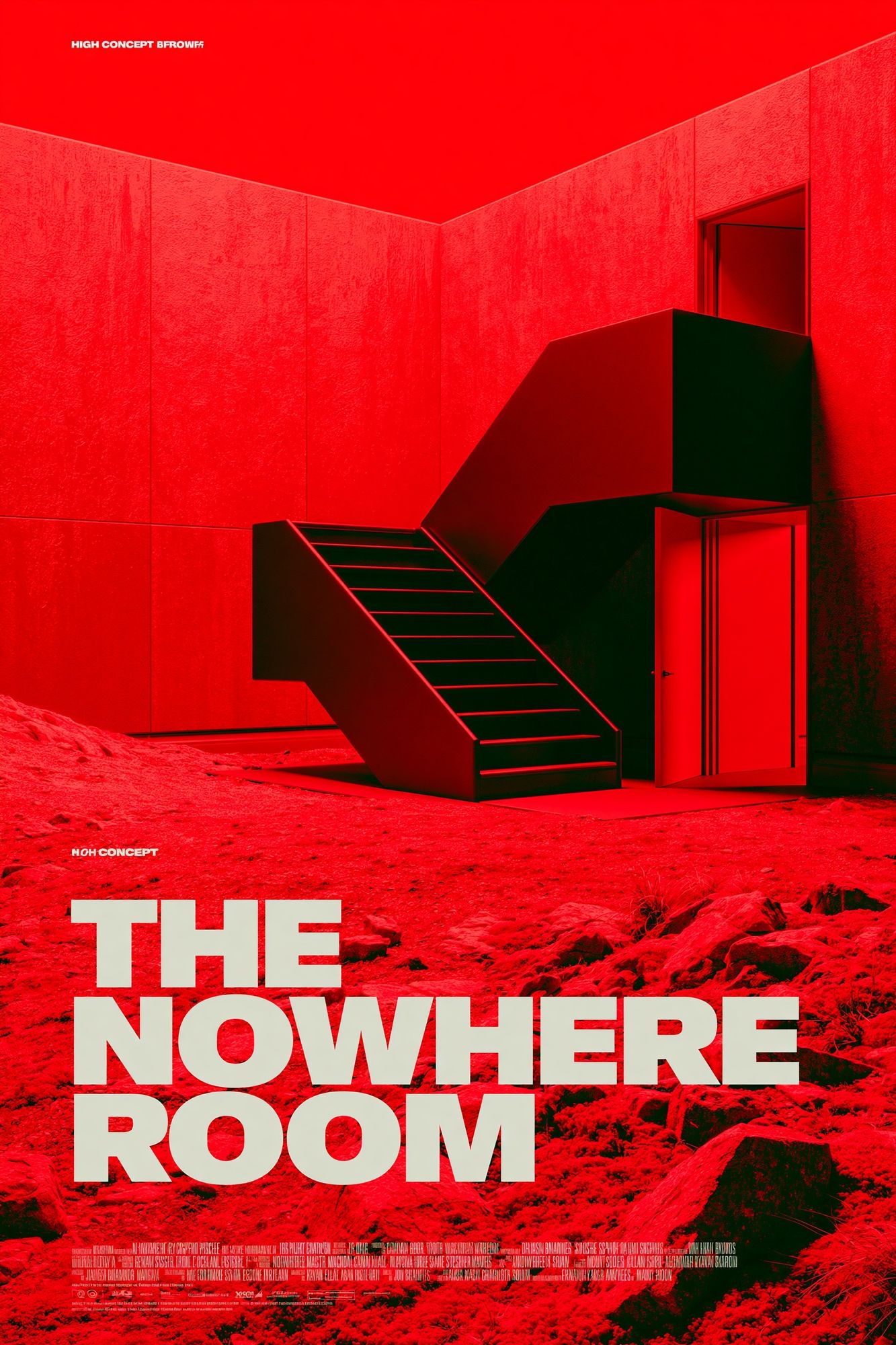 The Nowhere Room Typography Poster. poster detail
